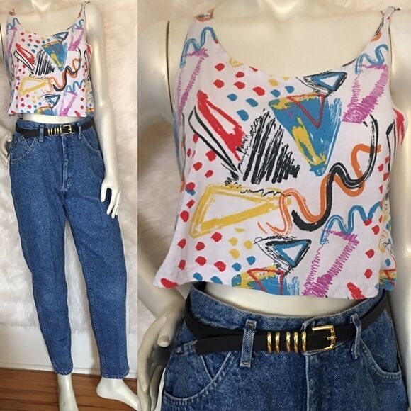 80s style Crop Tank  - Picture 1 of 3